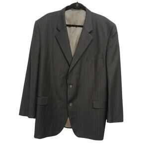 Jack Victor Ascot Shop La Jolla Blazer Jacket Sz 50L Dk Gray Luxury Regencycore